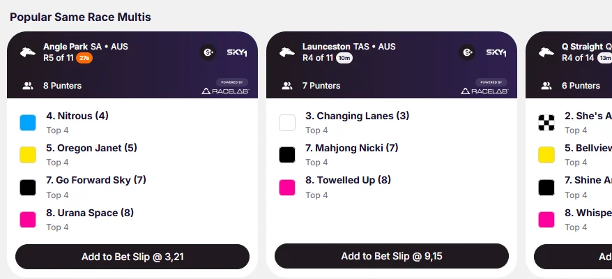 YesBet Same Race Multi
